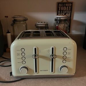 Buydeem toaster. Retro style. 2 slices and bagels